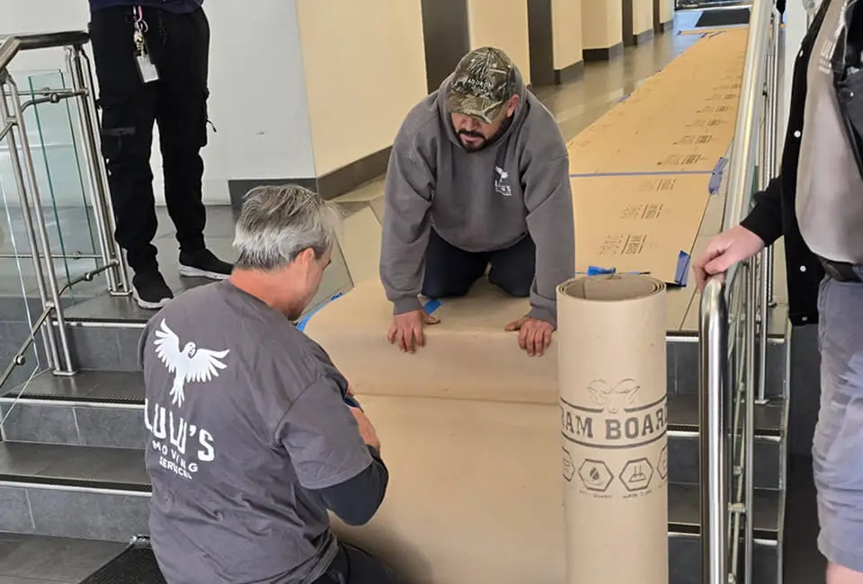 Movers working with care